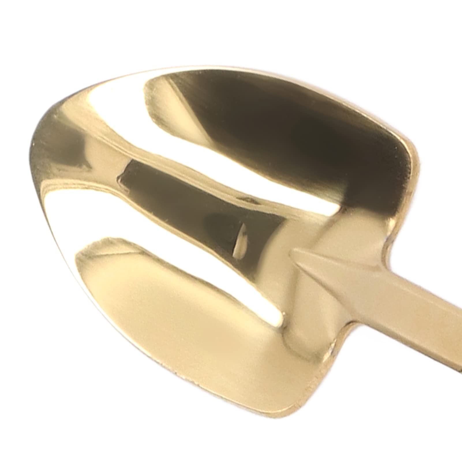 Hapivida Shovel Spoons, Stylish Stainless Steel Dessert Spoons for Ice Cream and Tea 2Pcs, Stainless Steel - Image 4