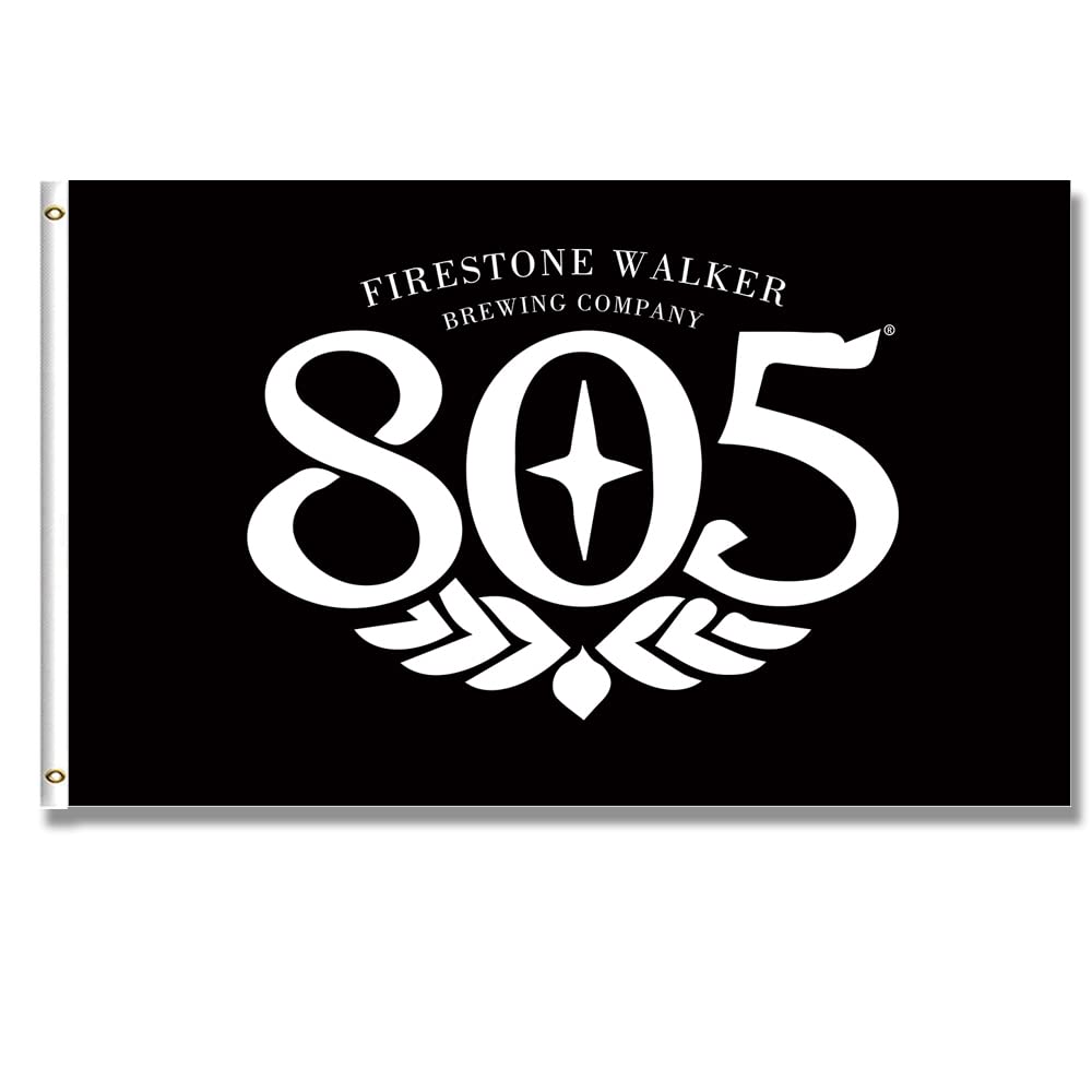 DecrPlus Firestone Flag Banner Walker 805 Beer Sign 3x5ft/90*150cm (HD Printing, Durable 150D Polyester) for Garage Man Cave with Metal Grommet