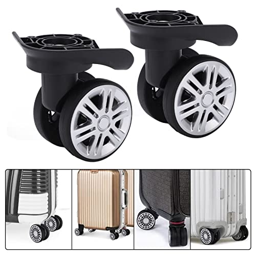 SUNGOOYUE Suitcase Caster, 1 Pair Luggage Wheels Suitcase Casters Repalcement Double Row Wheels Replacement Wheels Components & Parts2