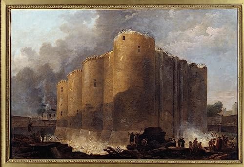 Tableau Bastille Hubert Robert pour combler le vide d'un grand mur blanc