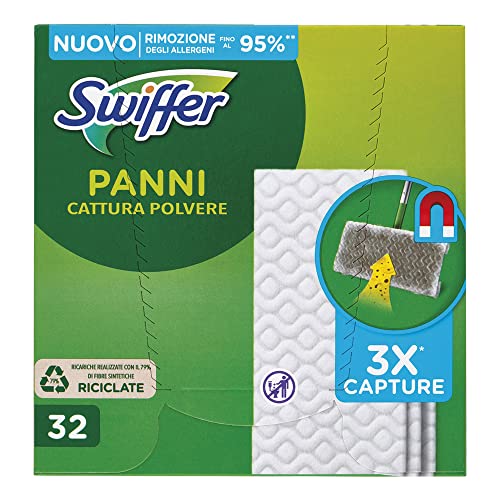 Swiffer Chiffons Poudre Sèche 32 pièces pour éviter la poussière volante