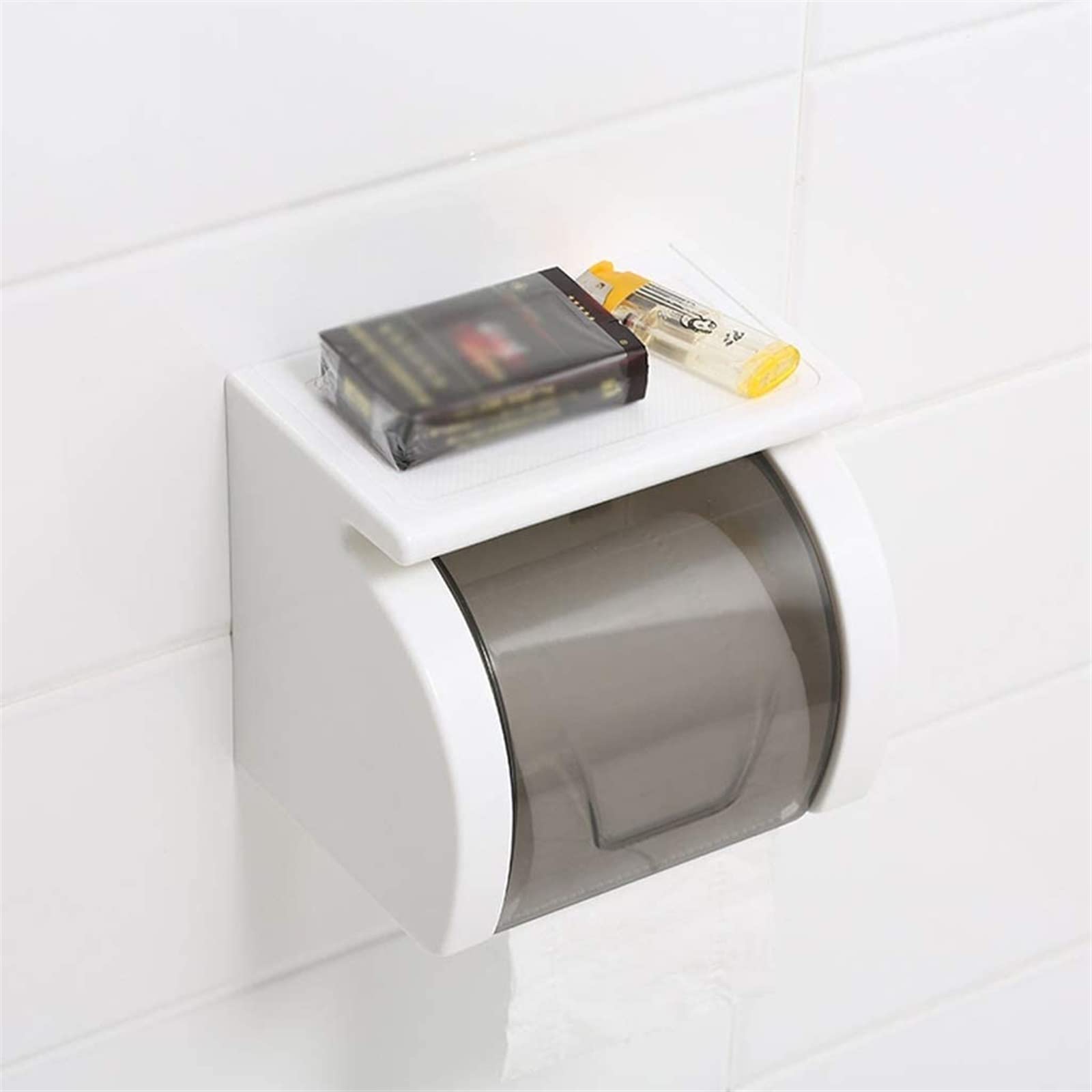 HLTYGWX Uchwyt na papier toaletowy Uchwyt na papier toaletowy Pudełko na chusteczki toaletowe Stojak na papier toaletowy Taca łazienkowa Uchwyt na ręcznik papierowy, uchwyt na papier toaletowy