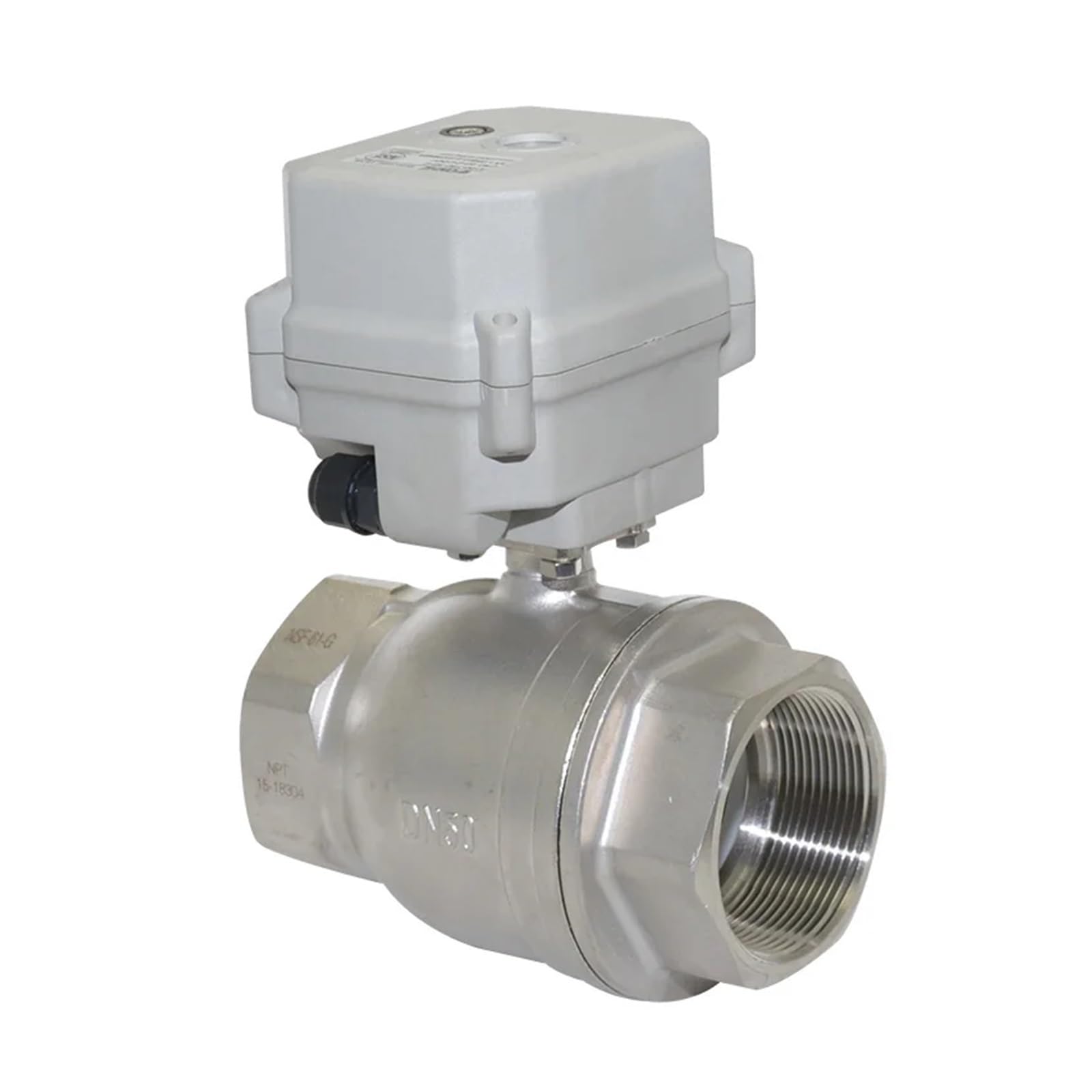 Vanne motorisée 4-20 mA DN50 pour automatiser le contrôle de débit d'eau