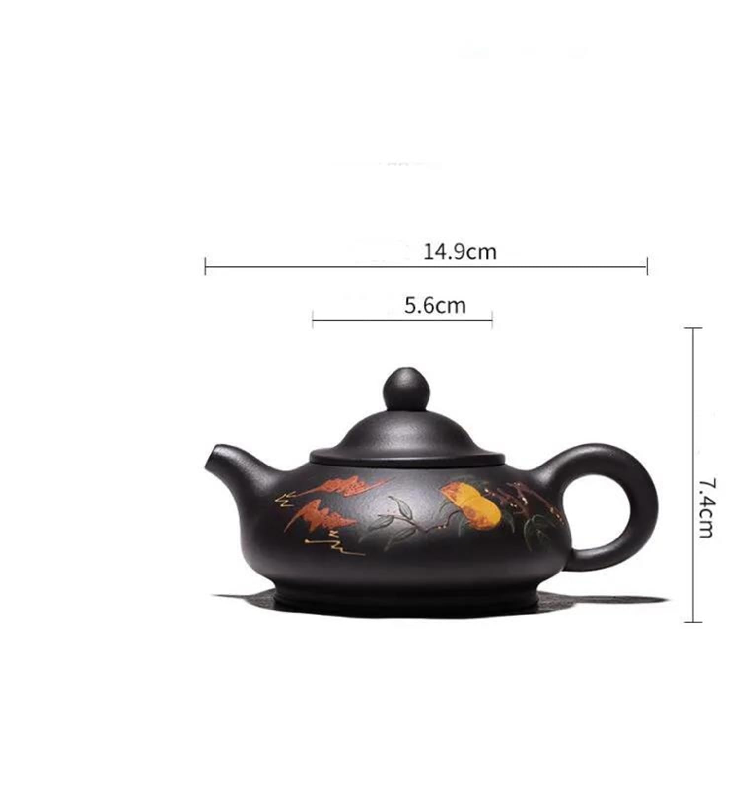 Czajnik, zestawy do herbaty podróżnej, zestaw do herbaty popołudniowej z czajniczkiem 230 ml, chiński fioletowy czajnik z otworem filtrującym, zestaw do herbaty domowej, przenośny czajnik Tie Guanyi