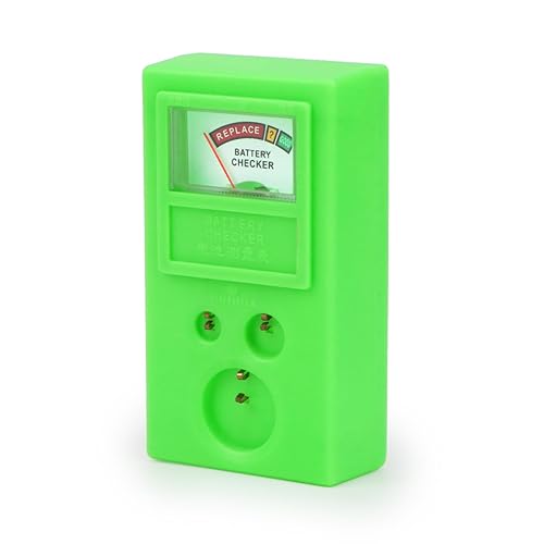 Rongon Probador de batería de pila de botón Comprobador de batería portátil Comprobador de baterías pequeñas 1.5 V 3 V Herramienta de medidor para