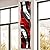 Statements2000 Modern Red, Black and Silver Vibrant Metal Wall Wave Accent - Abstract Contemporary Hand-painted Home Office Decor Sculpture - Critical Mass Wave by Jon Allen - 46" x 10"