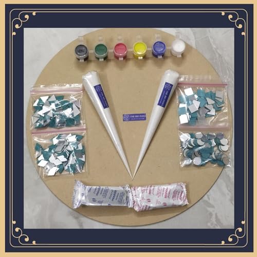 Us 6pc doe 3d het-zelf vierkante tegelstickers, sp