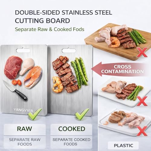 Set de 3 tablas de cortar acero inoxidable 316L miniatura 2