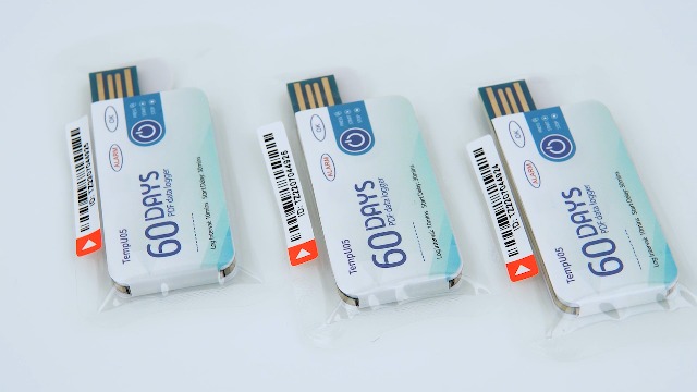 Image of Tzone Disposable Temperature Data Logger USB with PDF Report Temp Recorder | 1 Pack,Single Use Thermometer Recording,10000 Points,60 Days,IP67 Waterproof,for Cold Chain Transport Freezer Medical Storage