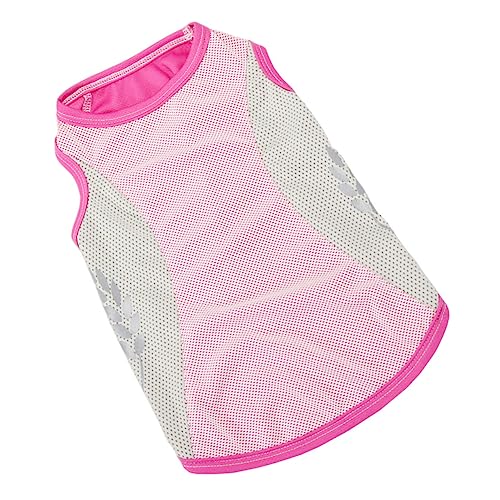 COSMEVIVI ペット冷却ベスト 犬用冷却ベスト l ペット冷却服 犬用冷却ジャケット 犬冷却ベストハーネス 犬用レインコート フルカバー 犬用ハーネス中型犬 ドッグアイテム ポリエステル ピンク