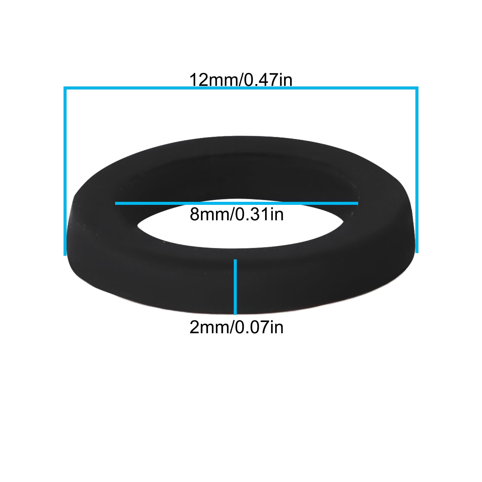LT Easiyl 10pcs Resonance Absorber Rubber Gaskets 12x8x2mm Compatible with SME Compatible with EMT - Image 4