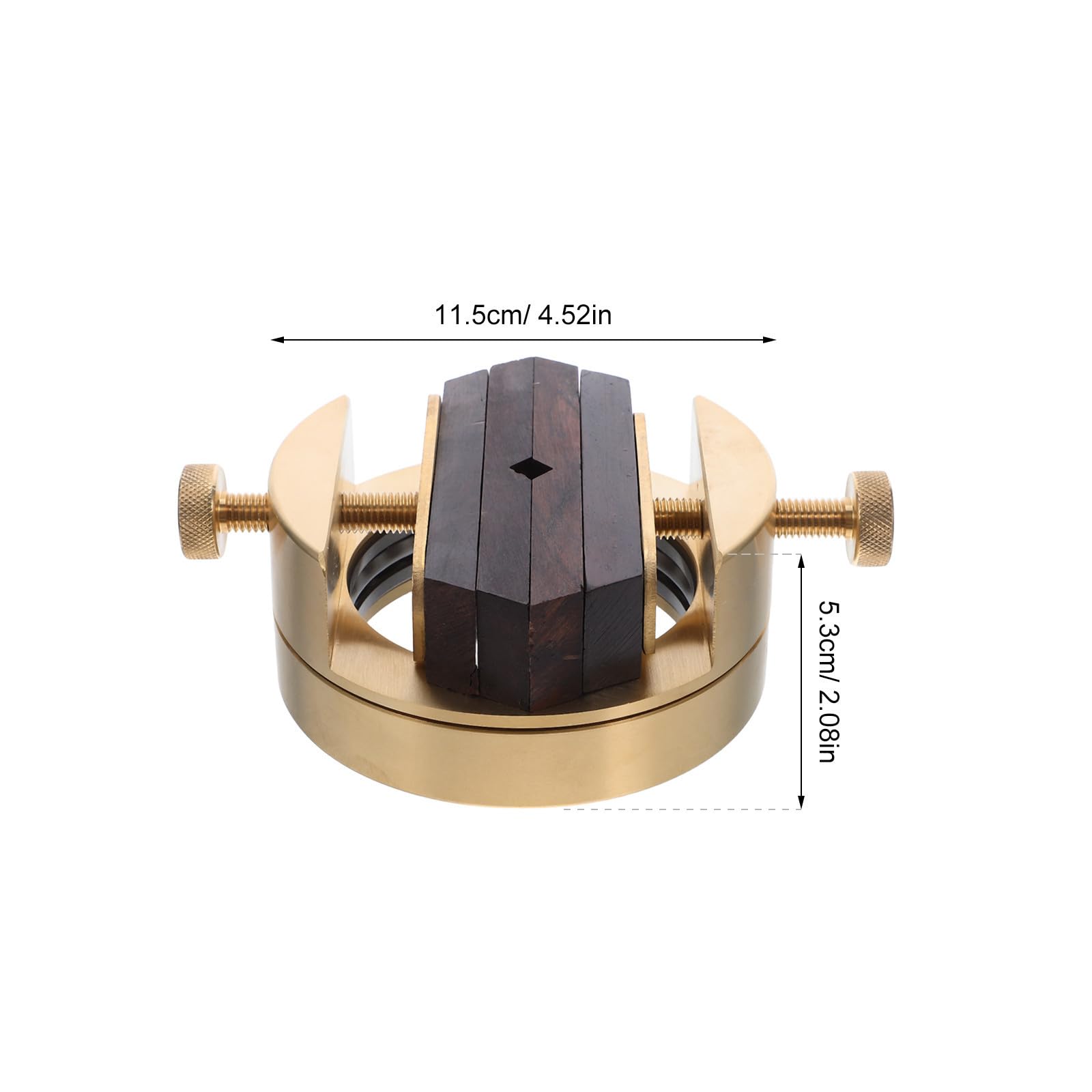 USHOBE Étau Rotatif en Laiton pour Gravure de Sceaux et Pierre, Compact