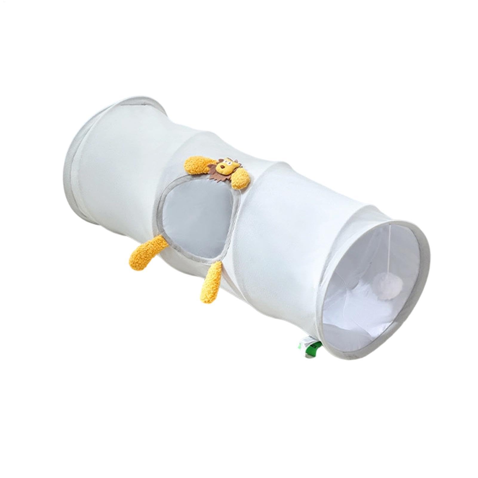 Túnel para gatos con mirillas accesorio ligero para interiores y exteriores