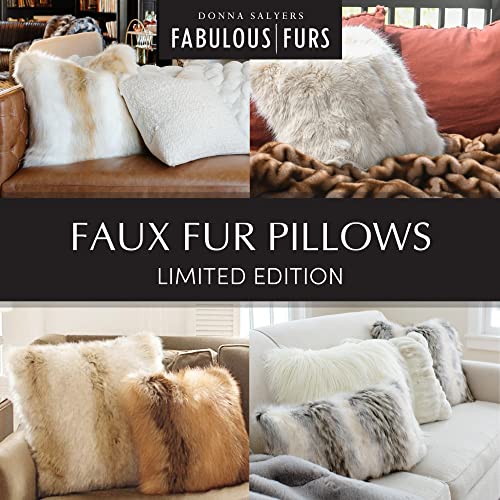 Fabulous-Furs Donna Salyers Faux-Fur Throw Pillow, Plush Accent Pillow, 24X24 In, Red Fox #TOP4