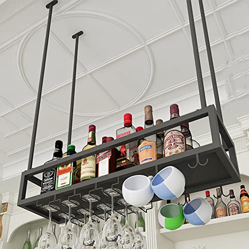 Porte-bouteilles suspendu réglable pour optimiser les petits espaces de bar - 5