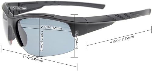 Vista 46 de Eyekepper TR90 Unbreakable Sports Bifocal Half Rimless Sunglasses Baseball Running Fishing Driving Golf Softball Hiking