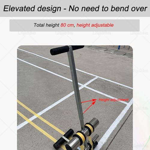 Dérouleur professionnel de bande de sol et machine de marquage pour lignes et cercles