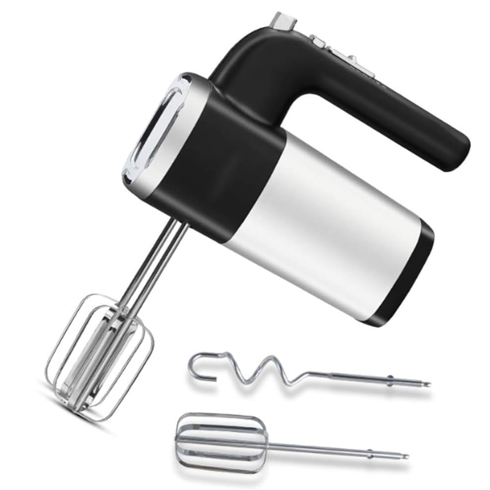 Electric Hand Mixer, Egg Beater Whisk Handheld,5 Speed Portable Small Blenders, Cake Whipping Machine,Stainless Steel Dough Whisk Kneaders for Kitchen Baking Cooking