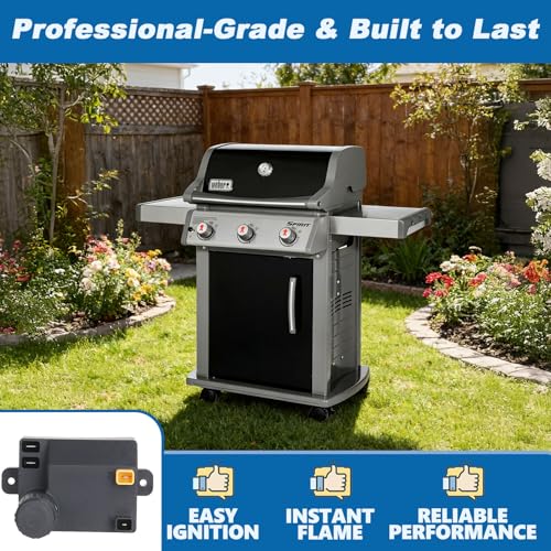 Image of SafBbcue 7642 Grill Igniter Replacement Igniter Kit for Weber Spirit Gas Grills with Front Controls - Fits 2013 and Newer E-210, S-210, E-310, SP-310 Models