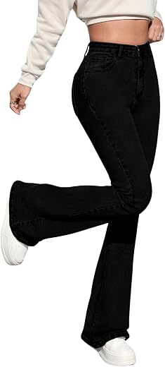Aahwan Blue Solid Low Waist Bootcut Denim Jeans for Women's &amp; Girls'