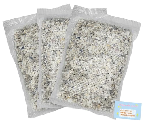 日本製 【水槽用 炭酸カルシウムがpH低下を防止 !】 特撰かきがら 中性-弱アルカリ性に安定 金魚 メダカ ミネラル補給 健康維持サポート 目詰まりしにくいネット入り 約2-3ヶ月効果持続 120g×3個入