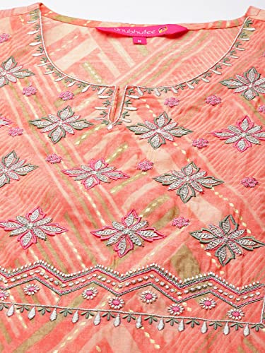 Image of anubhutee Women's Floral Embroidered Printed Kurta with Trousers and Dupatta