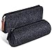 Produktbild KUUQA Dunkelgrau Filzstift Bleistift Federtasche Schreibwaren Federmappe Stitetasche Tasche Kosmetik Taschen, 2er Set
