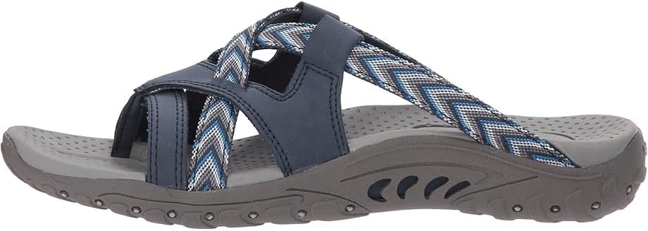 Skechers Women's Reggae-Soundproof-Thong Slide Multi-Strap Sandal - Image 7
