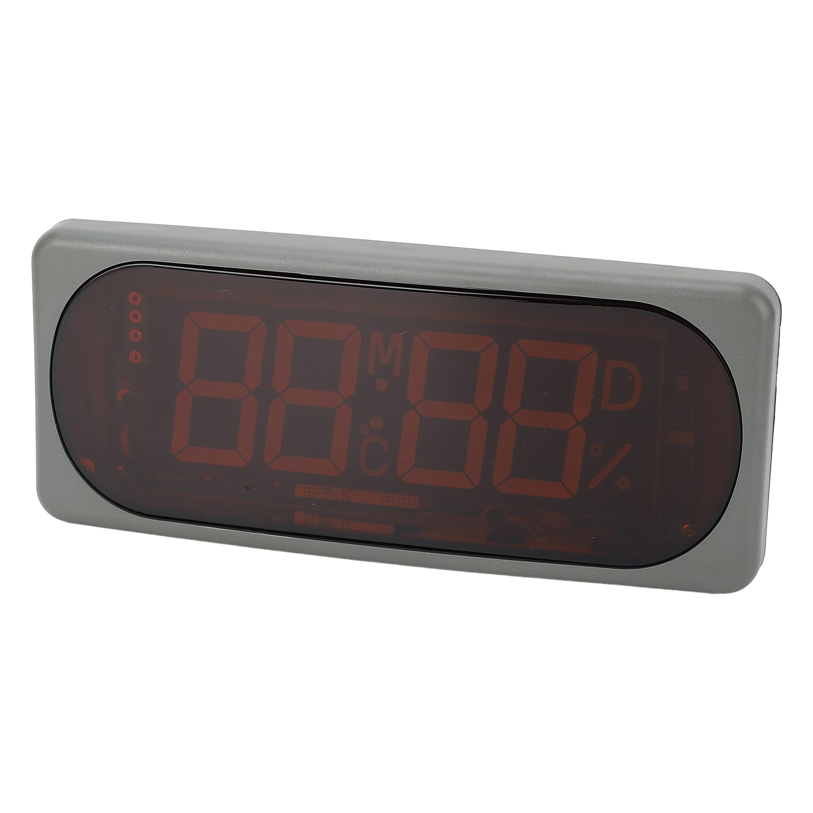Haofy Reloj Digital de Temperatura y Humedad para Coche, Estable y Preciso para Vehículos Yates ABS DC24V