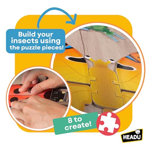 Headu Insect Builder Gioca E Scopri Come Sono Fatti Mu27040 Gioco Educativo Per Bambini 5-8 Anni Made In Italy - 3
