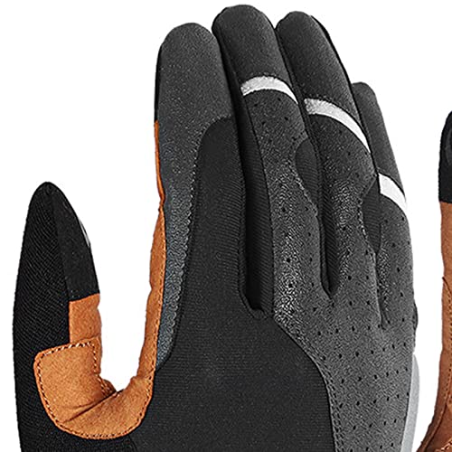 aqxreight Luvas de Equitação Premium para Motociclistas e Ciclistas, Design Completo Dos Dedos Em Pr