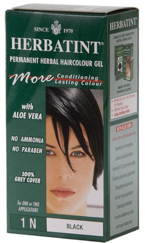 Herbatint 1n tinte de cabello negro (1 kit)