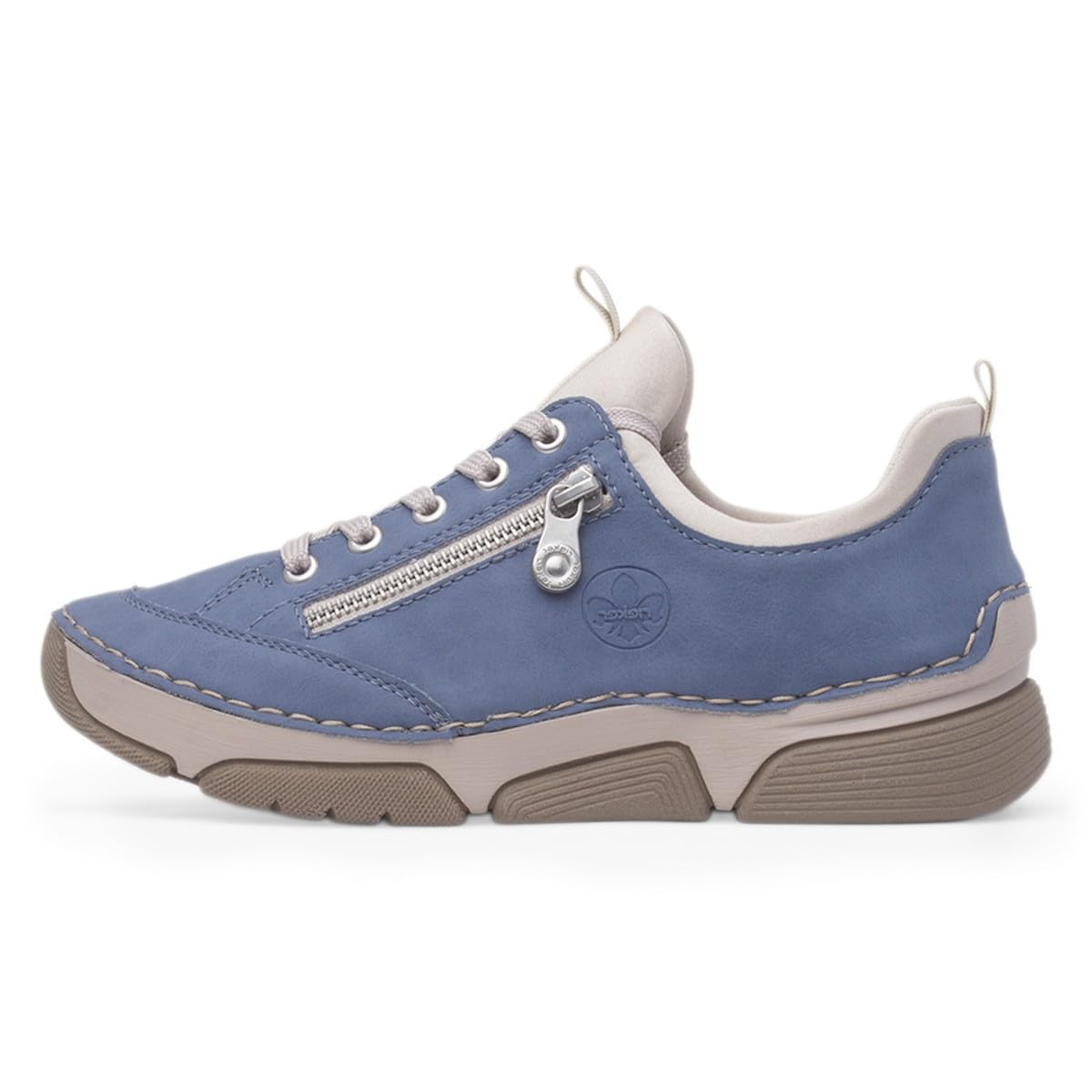 Rieker Stuttgart Antistress Womens Blue Zip Shoe - Size 8 - Blue
