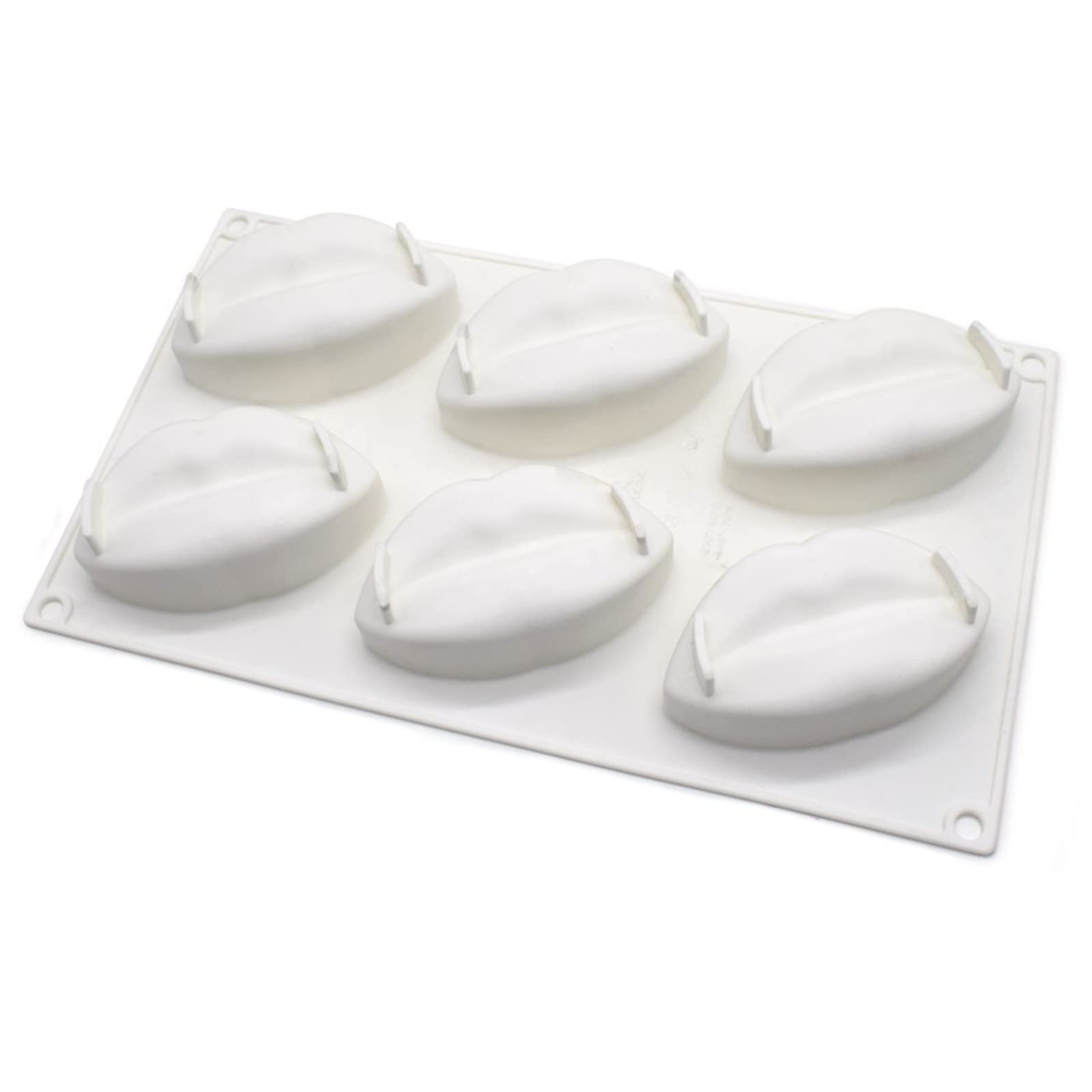 NEWFT Handmade Silicone Fondant Mold Soap Making Supplies Cartoon Lips Cake Decorating Candle Mold Flexible