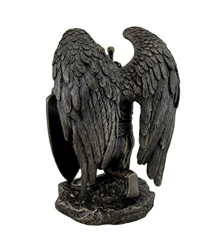 Veronese Resin Statues Praise Be To The Lord My Rock Kneeling Warrior Angel Statue 6 X 8 X 4.5 Inches Brown #TOP2