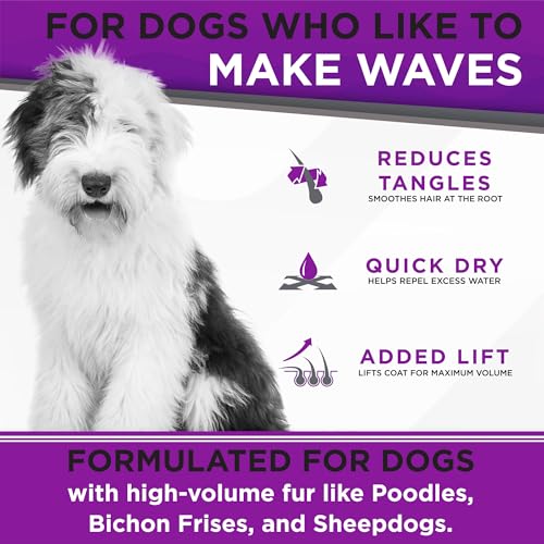 TropiClean Perfect Fur Natural Detangling Dog Shampoo for Doodles, Poodles, and Breeds with Curly Wavy Coats, Moisturizing Shampoo, Puppy Safe, 16oz. - Image 6