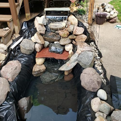 Bâche de bassin étanche contre les fuites d'eau pour fontaine de jardin 8x9m