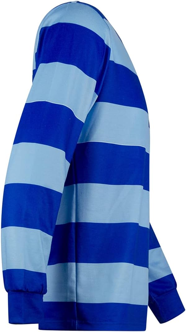 LILLIWEEN Adult Blue and Detective Steve Green Shirt Blues Striped Clues Costume Halloween Costume Shirt - Image 3