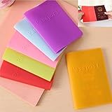 Rosa Generic - Funda impermeable para pasaporte de silicona, color rosa