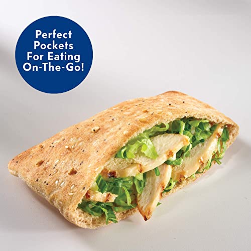 Image of Toufayan Original Smart Pockets Pita Bread | Pre-Cut & Scored Sandwich Pockets | Freeze on Arrival (3 Packs, 18 Total)