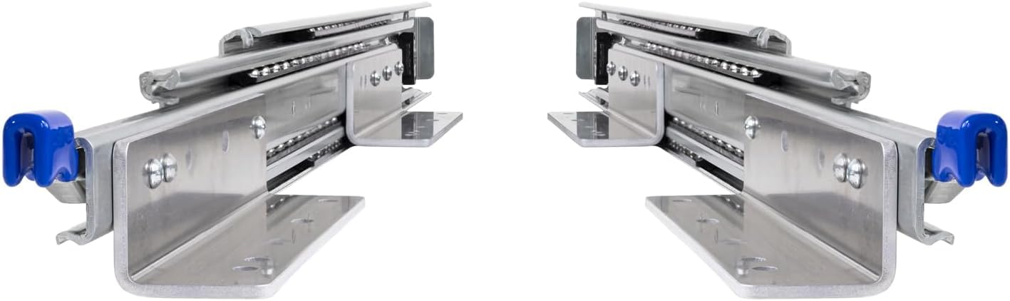 BRASOM Guide per cassetti con supporti per cassetti - Guide per cassetti da 300 mm, 250 kg, 12 pollici, Heavy Duty, bloccaggio in/fuori dal sistema di guide per cassetti, cuscinetti a sfera, sinistra