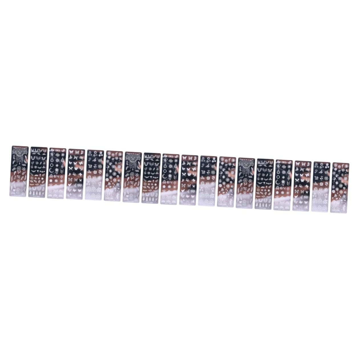 CALLARON 3 Set Piastre Stamping Unghie Acciaio Inossidabile Con Floreali E Farfalle Per Nail Art Creativa E Per Manicure E Speciali 6 Pezzi*3