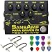 Tech 21 SansAmp Para Driver DI V2 Preamp Pedal Bundle with 3 MXR Patch Cables and Dunlop Variety Pick Pack