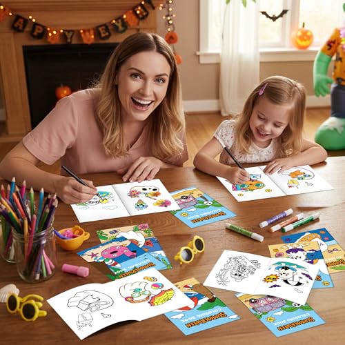 Mini livre de coloriage d'été : lot de 24 livrets parfaits pour cadeaux d'invités - 6