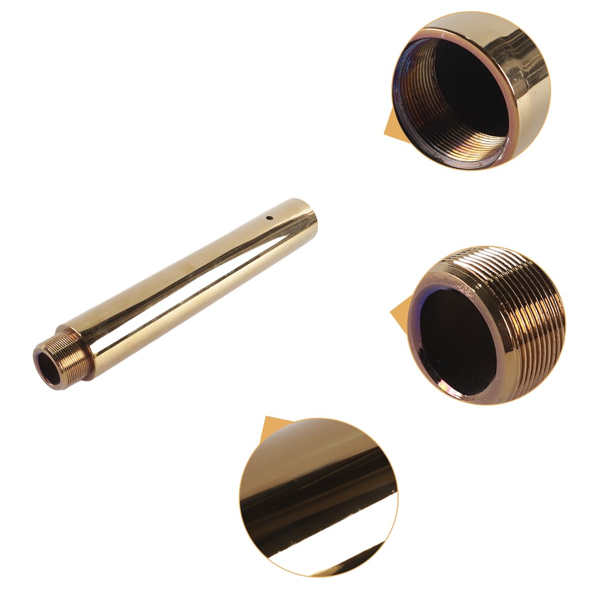 Ausi Accessori per pole dance da 250 mm, diametro 45 mm, barra per palo da ballo professionale per esercizi di fitness, club, feste, oro