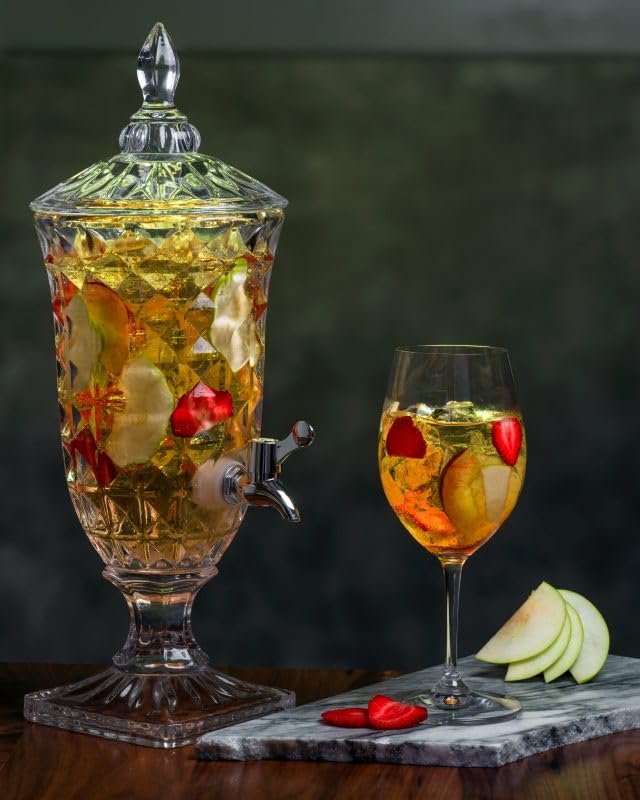 Image of Bellemax Premium Glass Water Jug - 2 LTR, Transparent, Hot Cold Water Pitcher with Glass Lid Water Tank, Iced Tea, Milk and Juice Beverage Carafe, Lemon Jug, 2000 ML (Set of 1,TR-08)