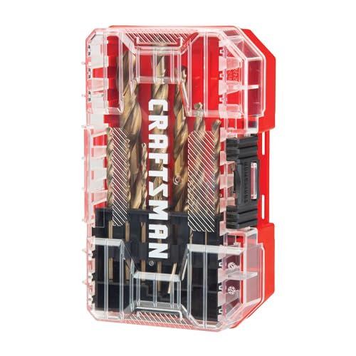 CRAFTSMAN 14-Piece Gold Oxide Drill Bit Set for Wood, Plastic, or Metal (CMAM2214) - Image 8