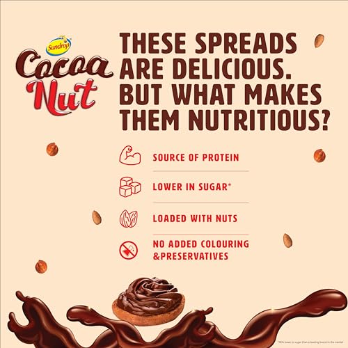 Image of Sundrop Cocoa nut Almond Choco Spread, 350 Grams (Pack of 3)