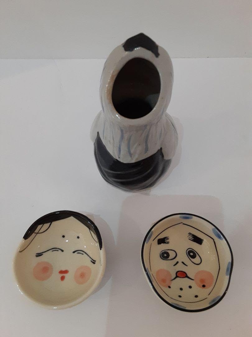 Amazon.co.jp: 天狗 徳利 おかめ、ひょっとこ 盃 セット : おもちゃ