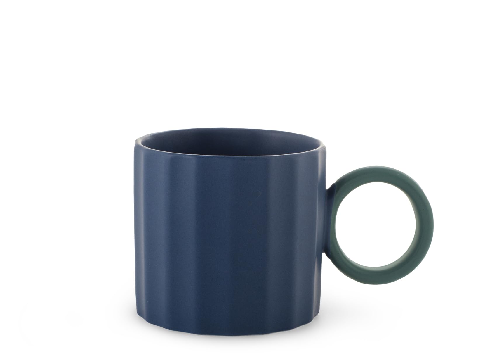 H&H – Set de 6 tazas de té Delight, new bone china 250 ml, colores surtidos, con asa redonda en contraste, elegantes y aptas para uso diario